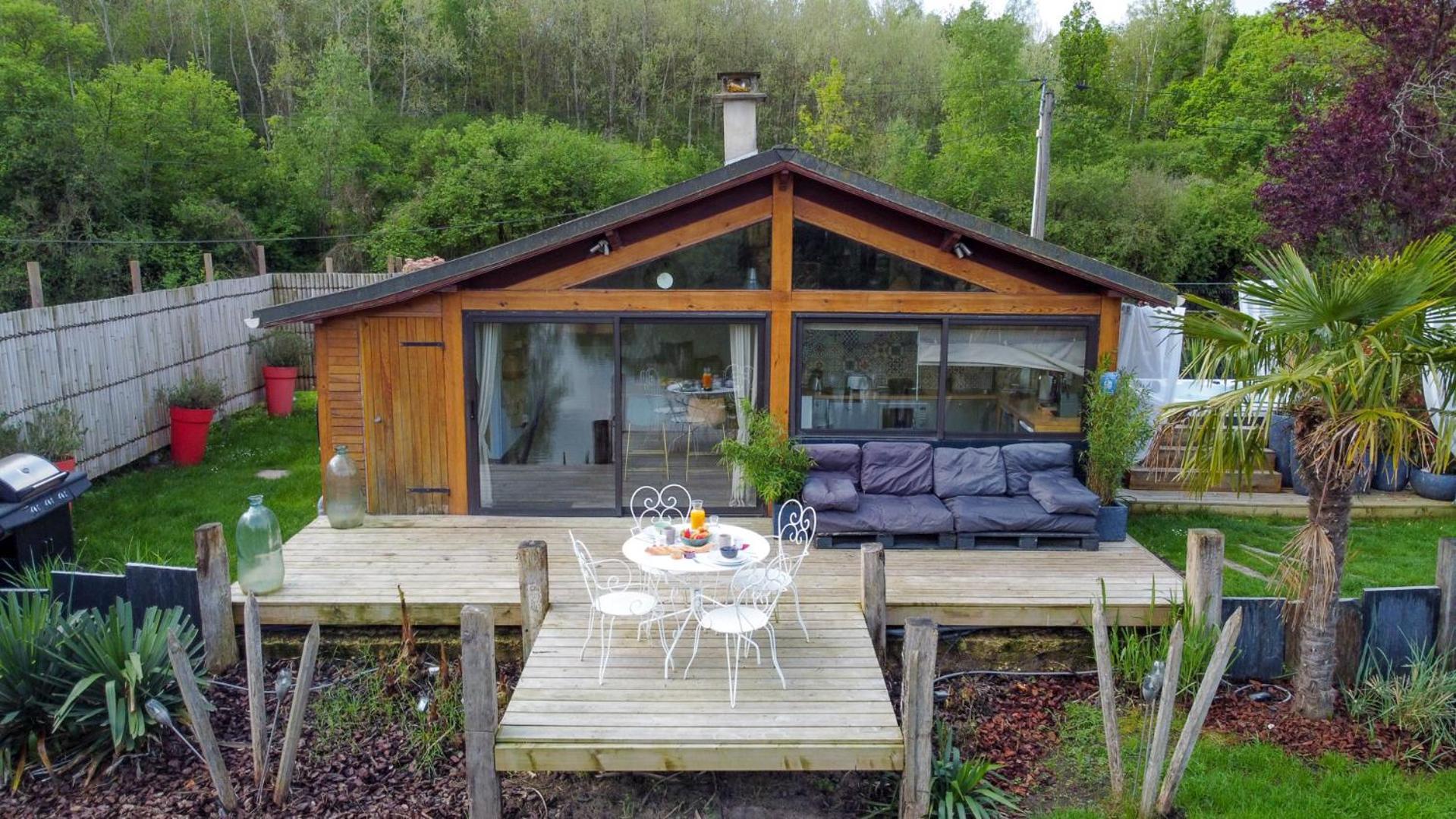 Kaebane 85, Lodge Avec Spa Au Bord De L'Eau Prouilly Kültér fotó